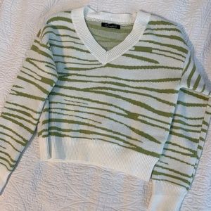 Zebra striped sweater